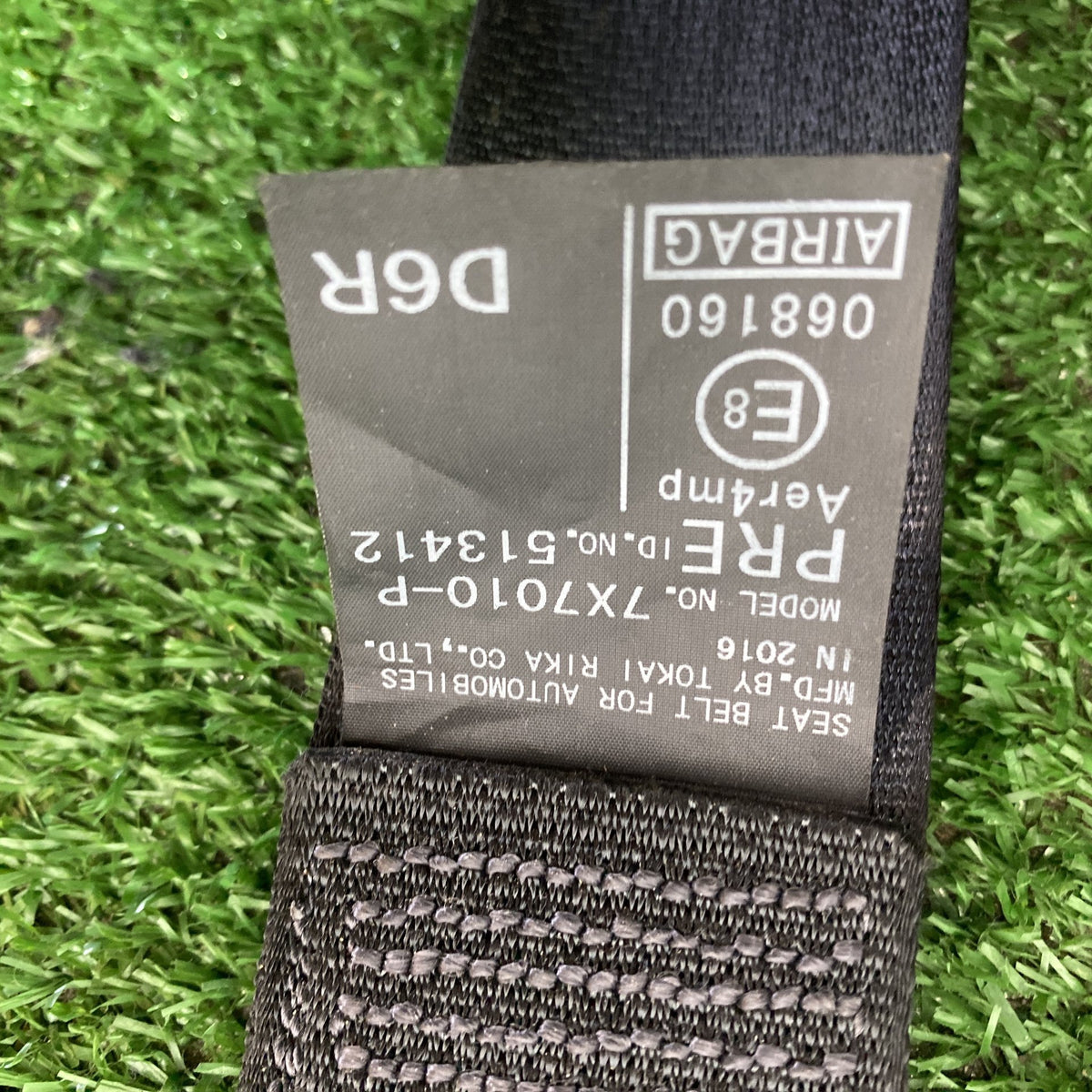 2016 Used Toyota Corolla - Right Front Seat Belt PN: 7X7010-P