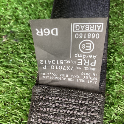 2016 Used Toyota Corolla - Right Front Seat Belt PN: 7X7010-P
