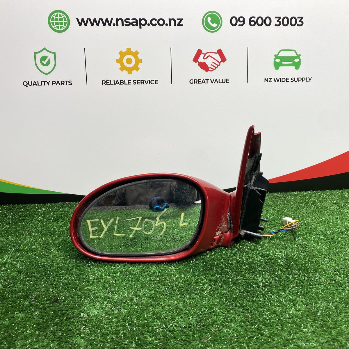 2002 Holden Commodore VX - Left Door Mirror PN: 4 Wires