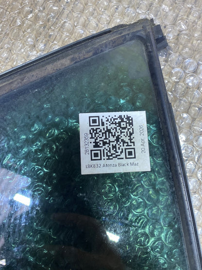 2008 Mazda Atenza- Left Rear Quarter Door Glass PN: M308