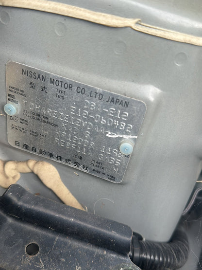 2013, Nissan, Note Dismantling For Parts