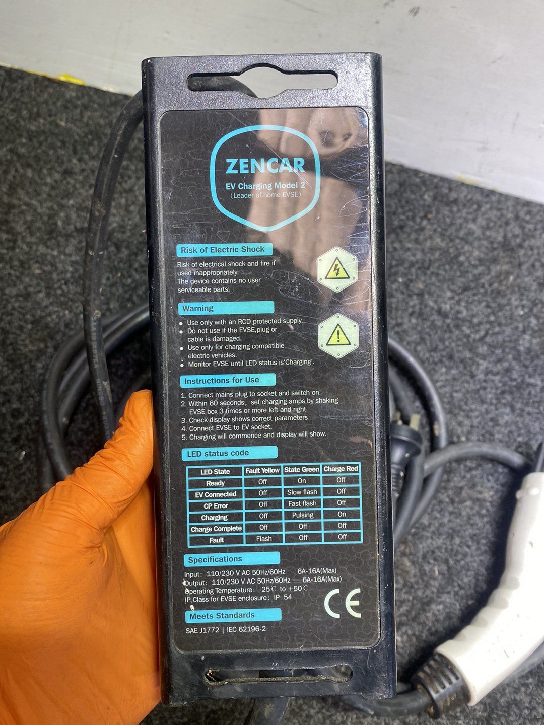 2013 Nissan Leaf - EV Charge Cable