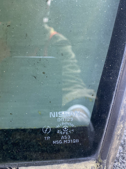 2007 Nissan Tiida - Left Rear Quarter Door Glass PN: Tint Number M31Q8
