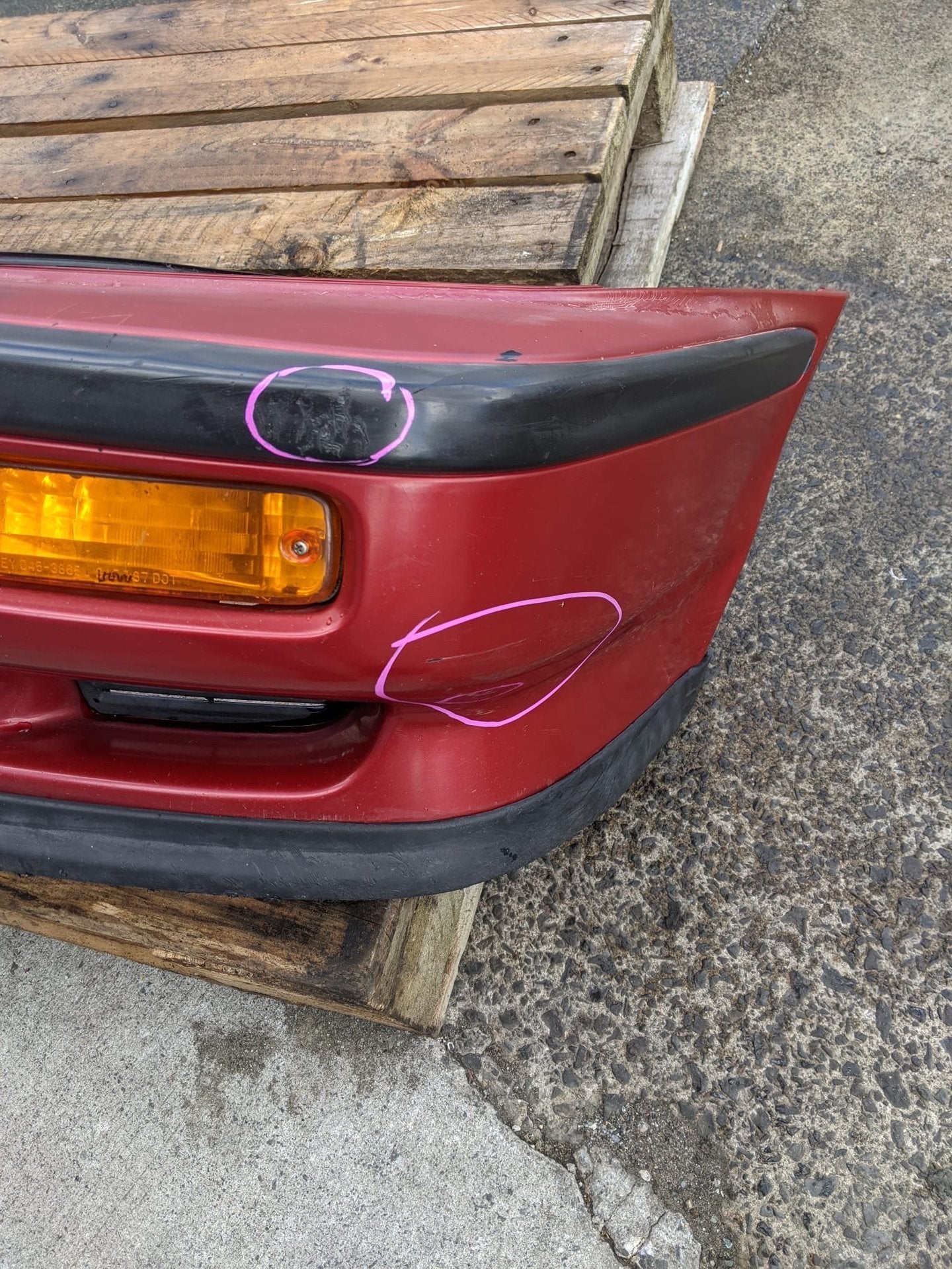 1990 Honda Integra- Front Bumper PN: has a few dents see pics