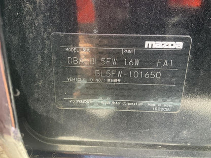 2009 Mazda Axela BL5FW Dismantling For Parts