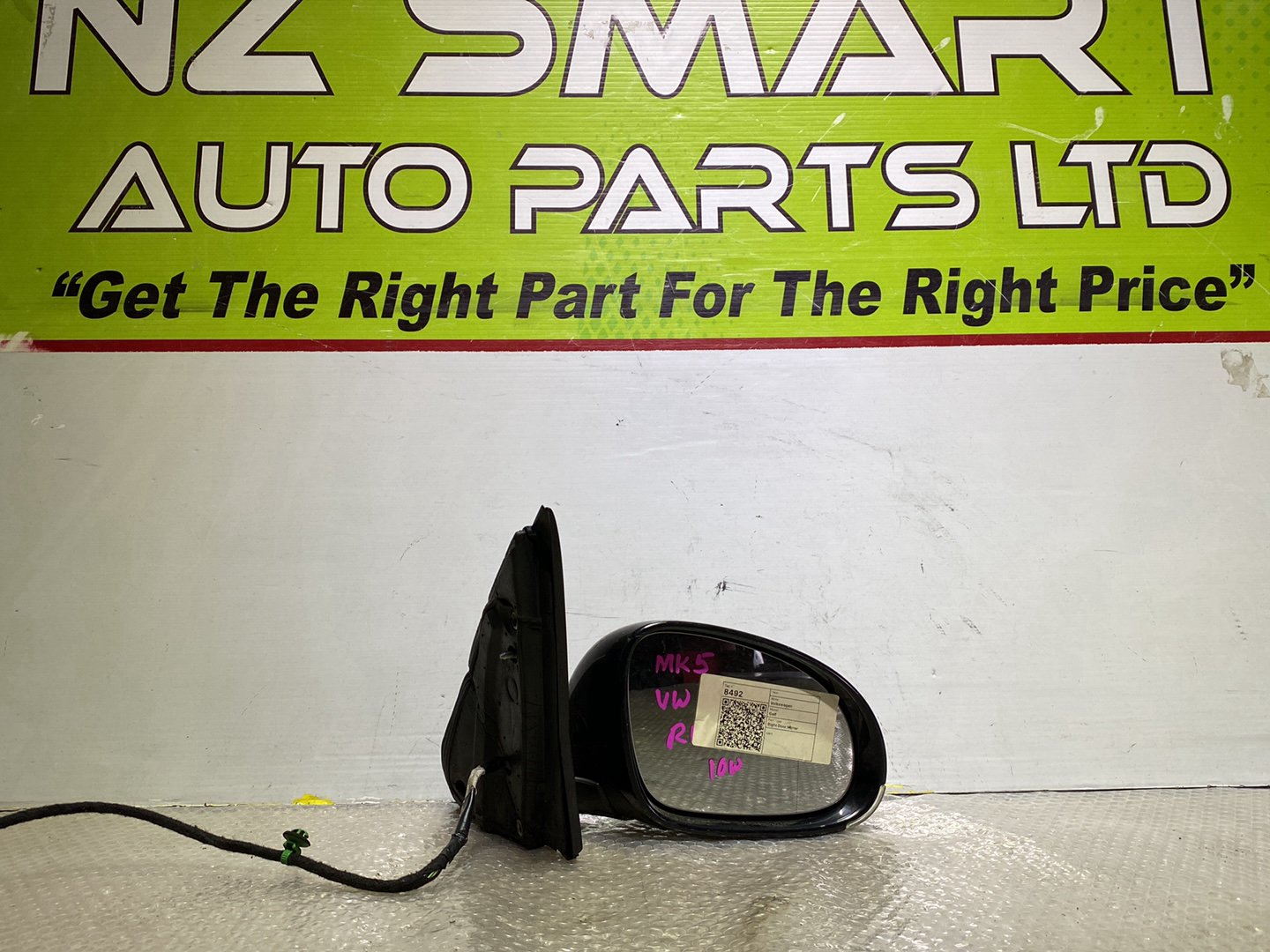 2007 Volkswagen Golf- Right Door Mirror PN: 9 wires
