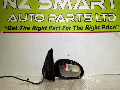 2007 Volkswagen Golf- Right Door Mirror PN: 9 wires
