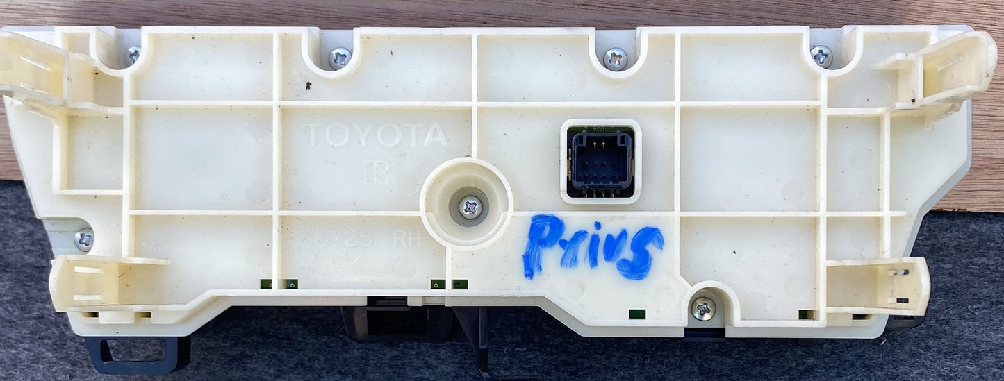 2012 Used Toyota Prius ZVW30 - Heater Controls PN: 75D725