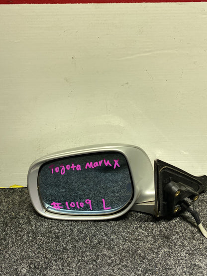 2007-2007 Used Toyota Mark X GRX121 - Left Door Mirror PN: 9 wire