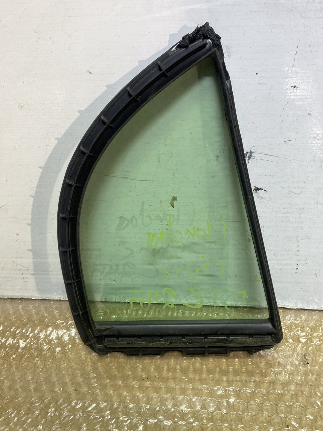 2007 Honda Civic- Right Rear Quarter Door Glass PN: M31