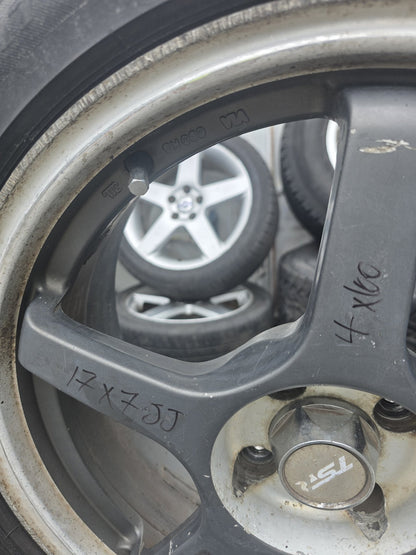 Mag Wheel Set 4x100 Stud Pattern/ Wheel Size: 17x7 JJ/ Offset: 42