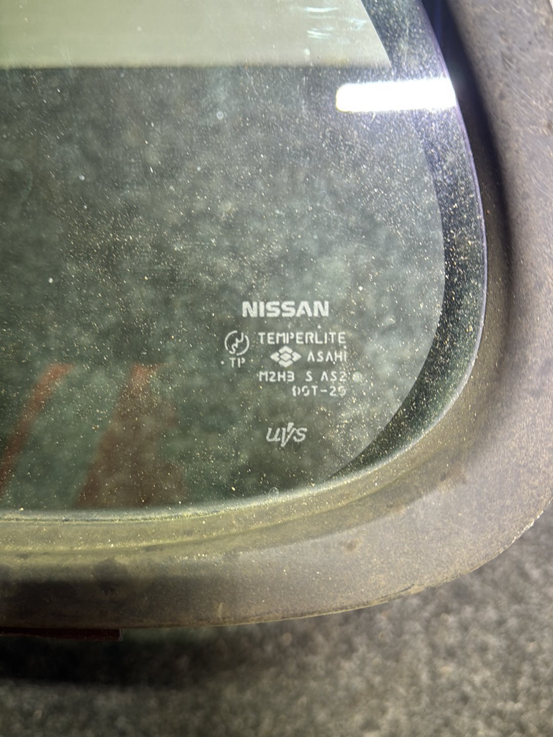 2007 Nissan March - Left Rear Quarter Door Glass PN: M2H3