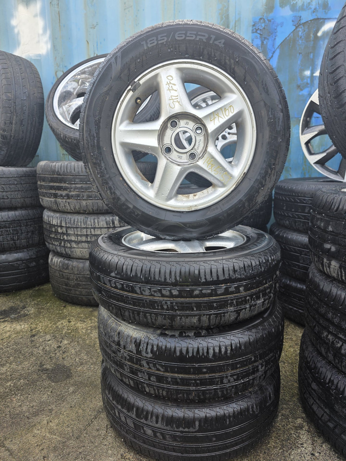 Mag Wheel Set PN: Stud Pattern 4x100/ Wheel Size 14x5.5JJ/ Offset 45