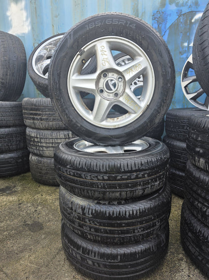 Mag Wheel Set PN: Stud Pattern 4x100/ Wheel Size 14x5.5JJ/ Offset 45