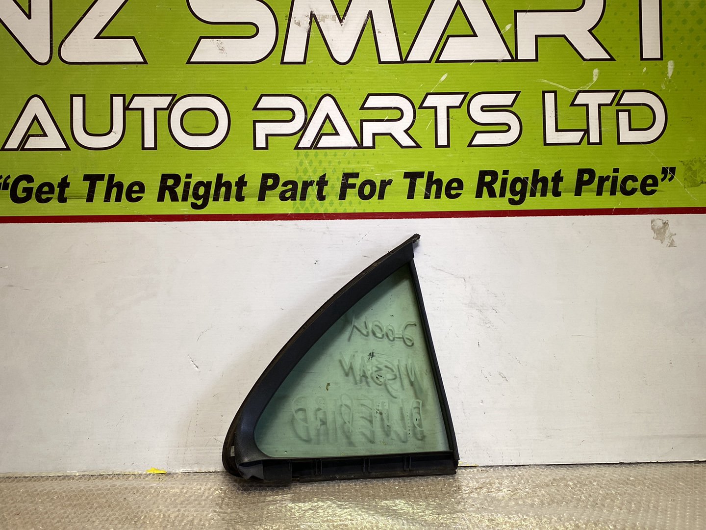 2004 Nissan Bluebird- Left Rear Quarter Door Glass PN: M2E2