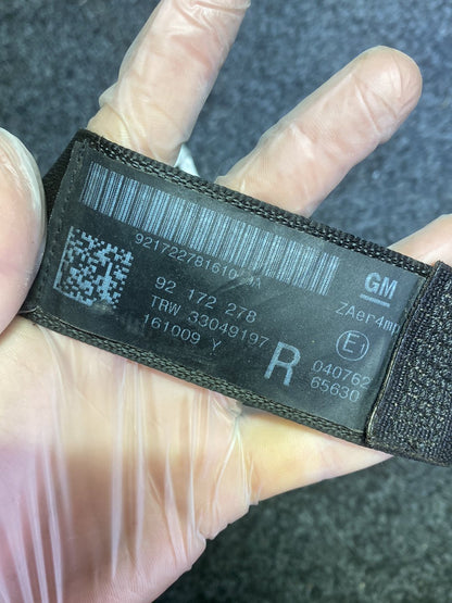 2010 Holden Commodore - Right Front Seat Belt PN: 92 172 278