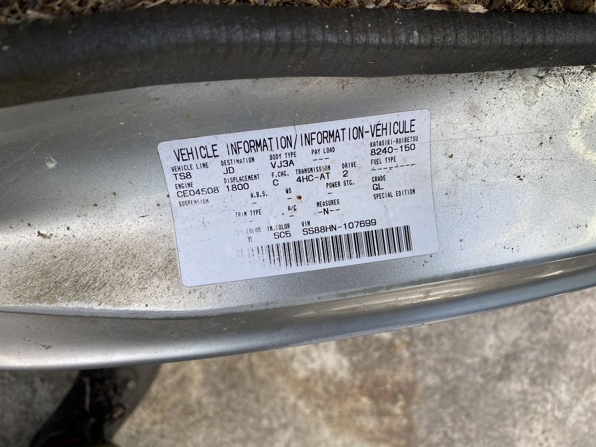 1997 Nissan Vanette SS88HN Dismantling For Parts