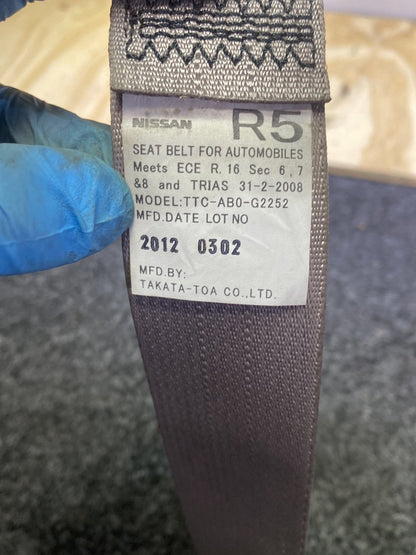 2012 Nissan March IV K13 K13 - Right Rear Seat belt