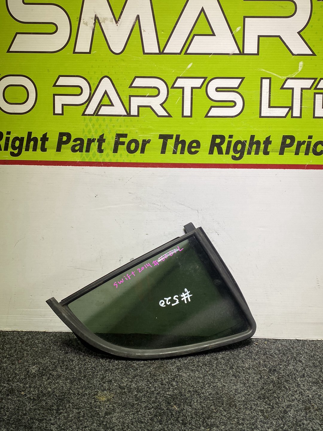 2014 Suzuki Swift ZC72S - Left Rear Quarter Door Glass PN: Tint Number M262