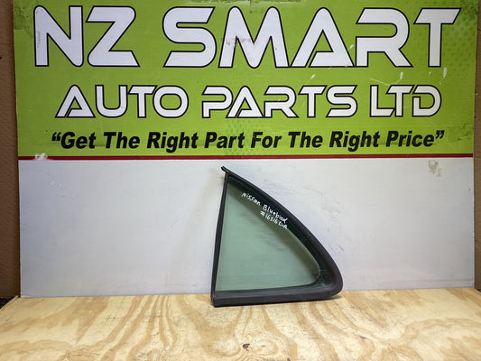 2005 Nissan Bluebird - Left Rear Quarter Door Glass