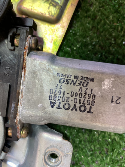 2005 Used Toyota Ist NCP60 - Left Rear Window Regulator/Motor PN: See photos