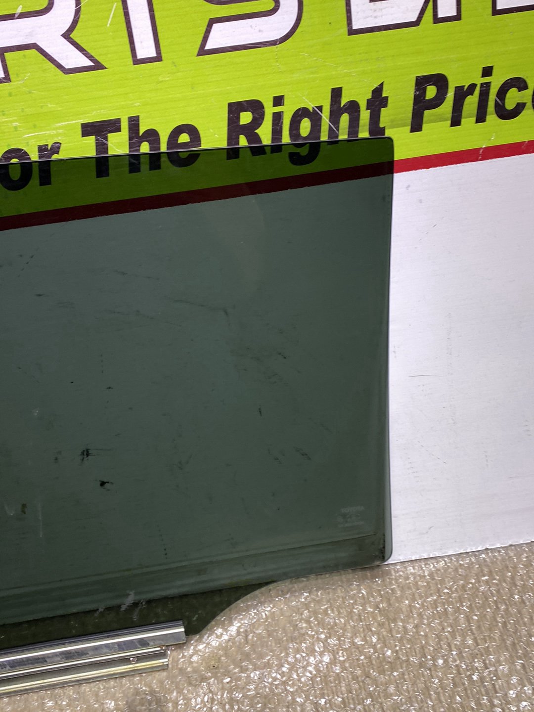 2007 Used Toyota Corolla- Right Rear Door Glass PN: See photos