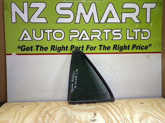 2005 Toyota Avensis AZT250 - Left Rear Quarter Door Glass
