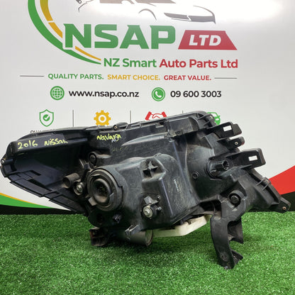 2016 Nissan Navara - Left Headlight PN: See photos