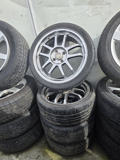 - Mag Wheel Set PN: Stud Pattern 4x100/ Wheel Size 17x7.5JJ/ Offset 45