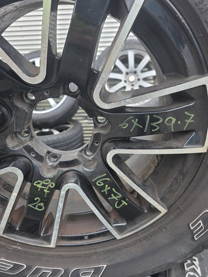 Mag Wheel Set 6x139.7 Stud Pattern/ Wheel Size: 16x7 J/ Offset: 26