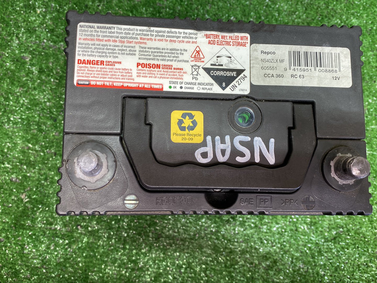 - Battery PN: + Right side - Left side