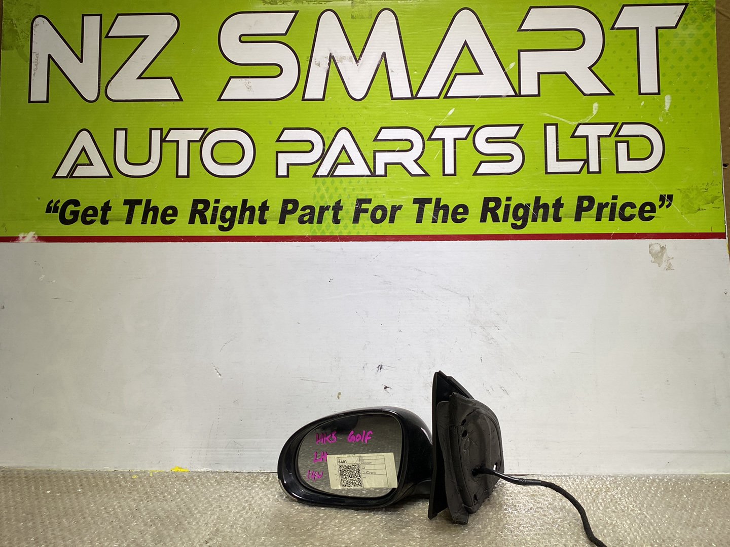 2007 Volkswagen Golf- Left Door Mirror PN: 14 wires