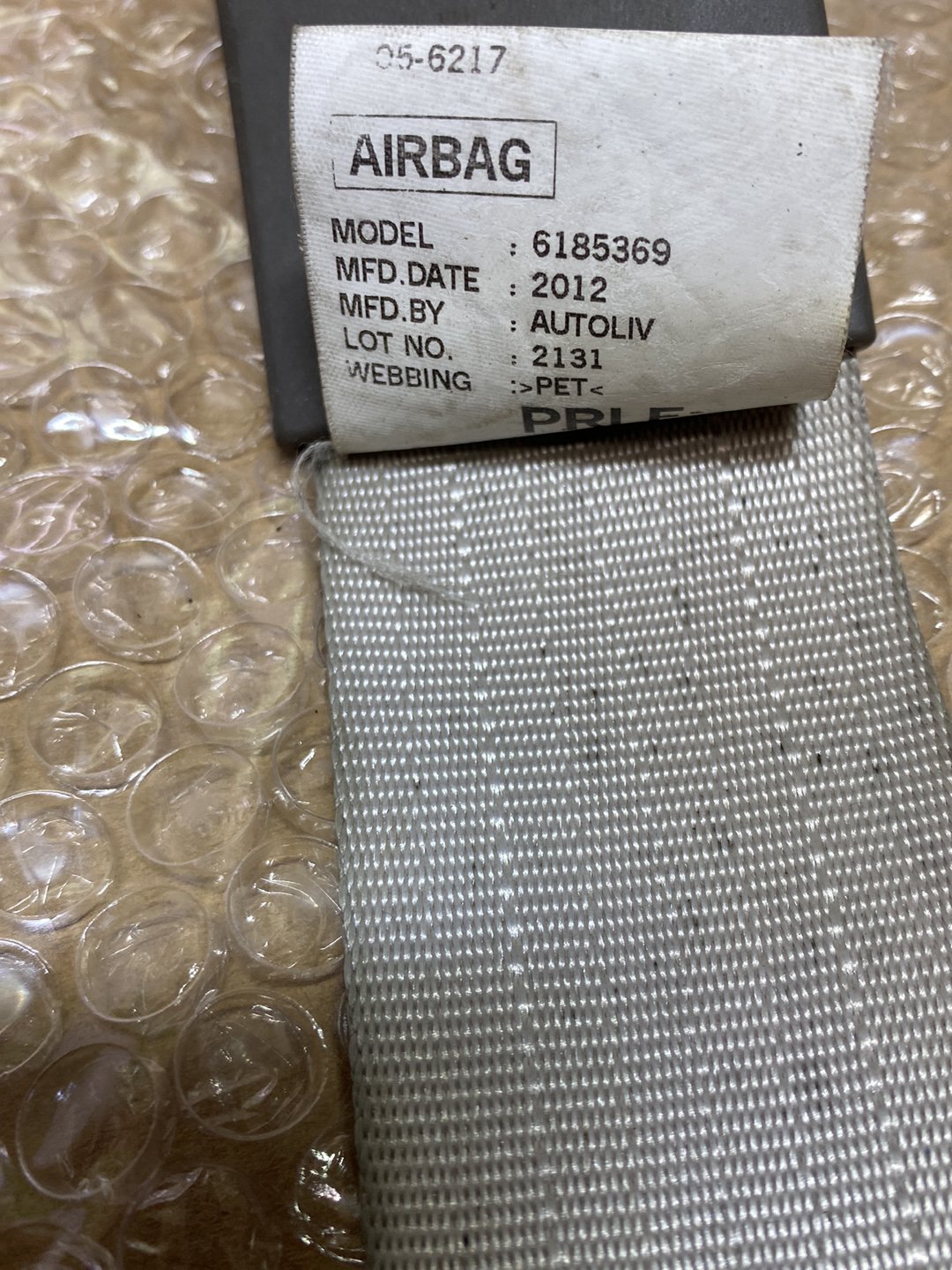 2012 Nissan Leaf- Right Front Seat Belt PN: 618538000B