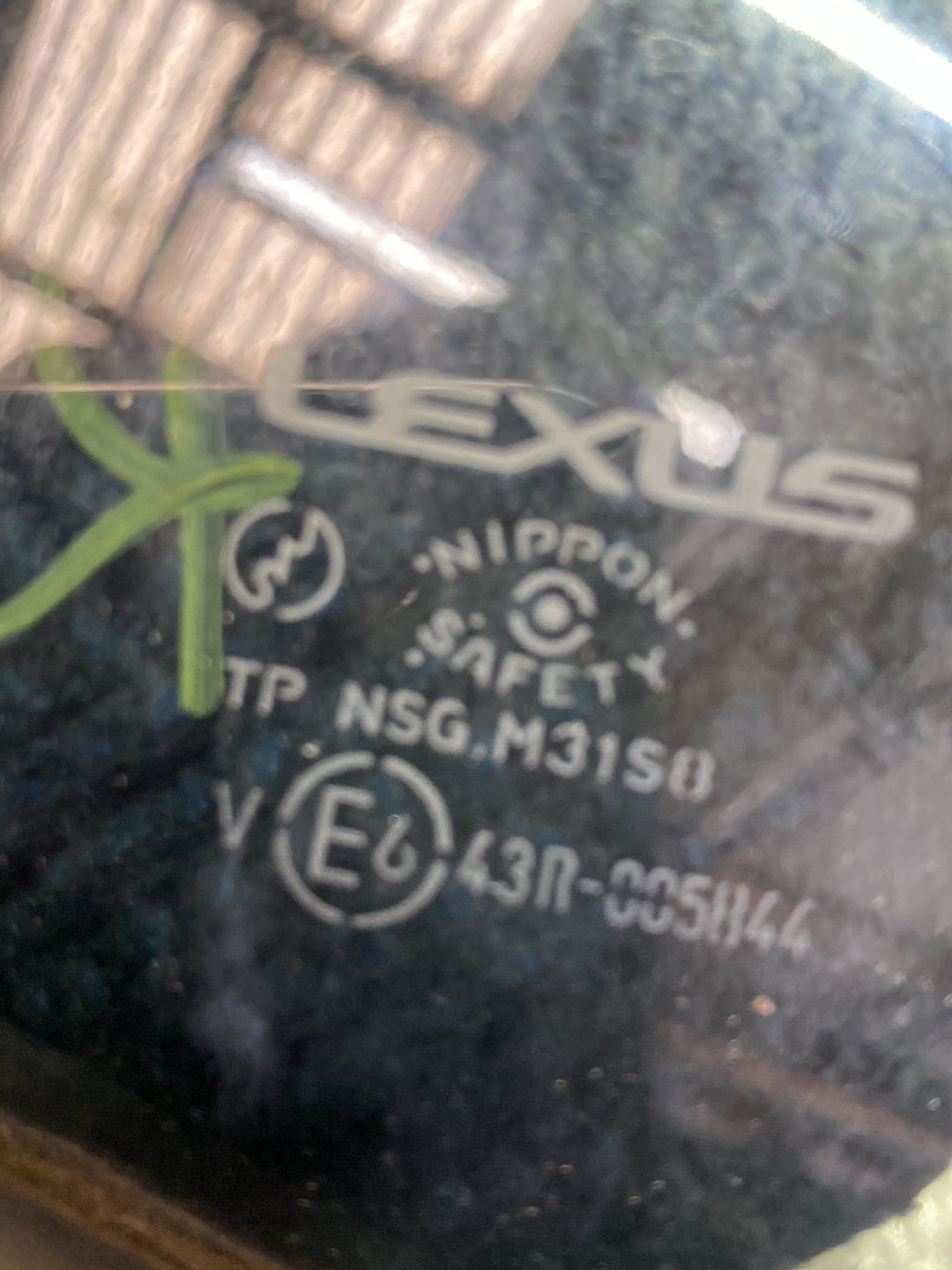 2007 Used Lexus IS250- Right Rear Quarter Door Glass PN: Tint Number M31S8
