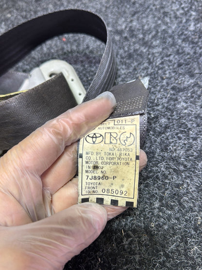 2001 Toyota Allex-Allex I F15 DE3FS- Right Front Seat Belt PN: 7J8960-P