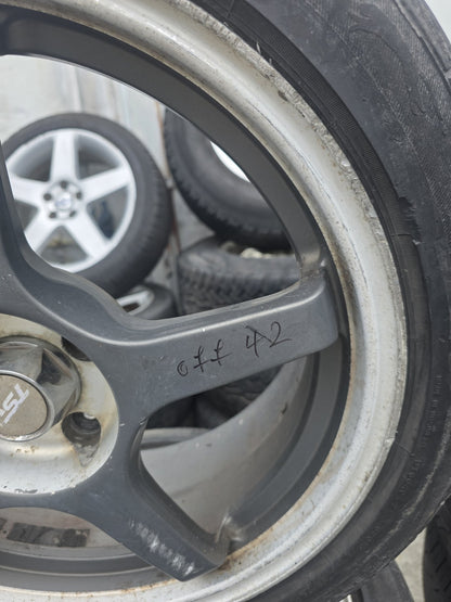 Mag Wheel Set 4x100 Stud Pattern/ Wheel Size: 17x7 JJ/ Offset: 42