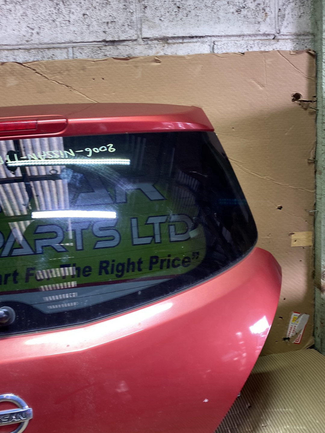 2006 Nissan Tiida- Tailgate PN: see photos