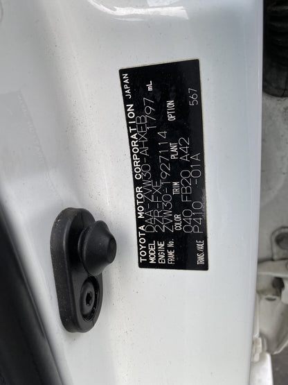 2015 Toyota Prius ZVW30 Dismantling For Parts