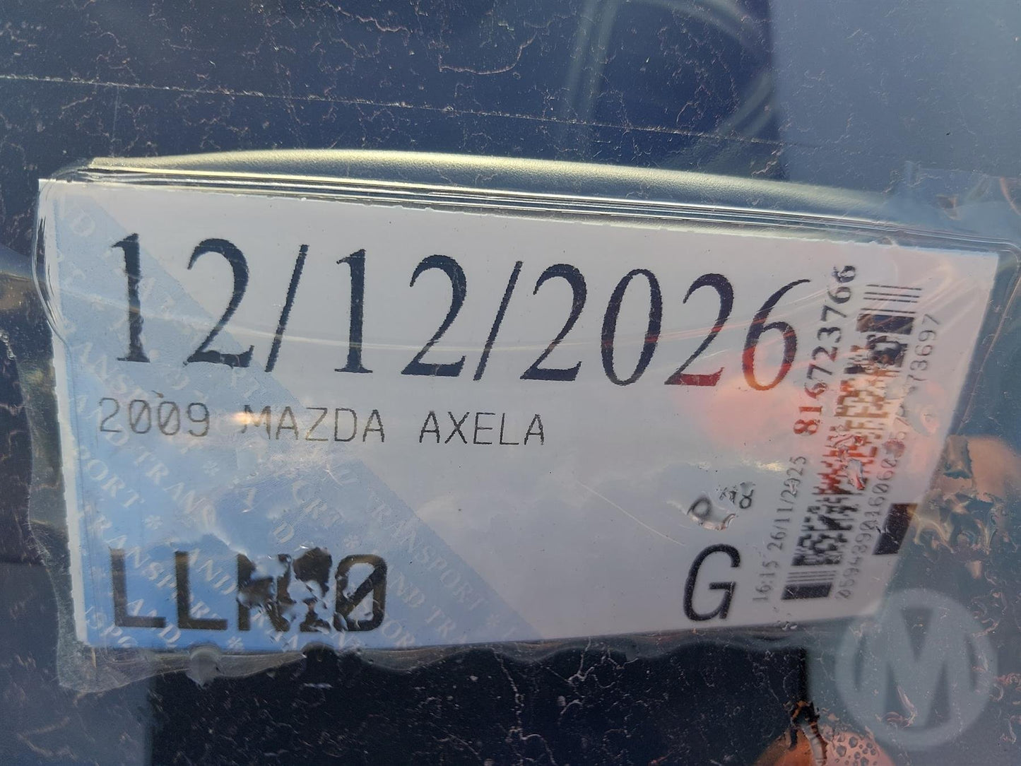 2009 Mazda Axela BK5P Dismantling For Parts