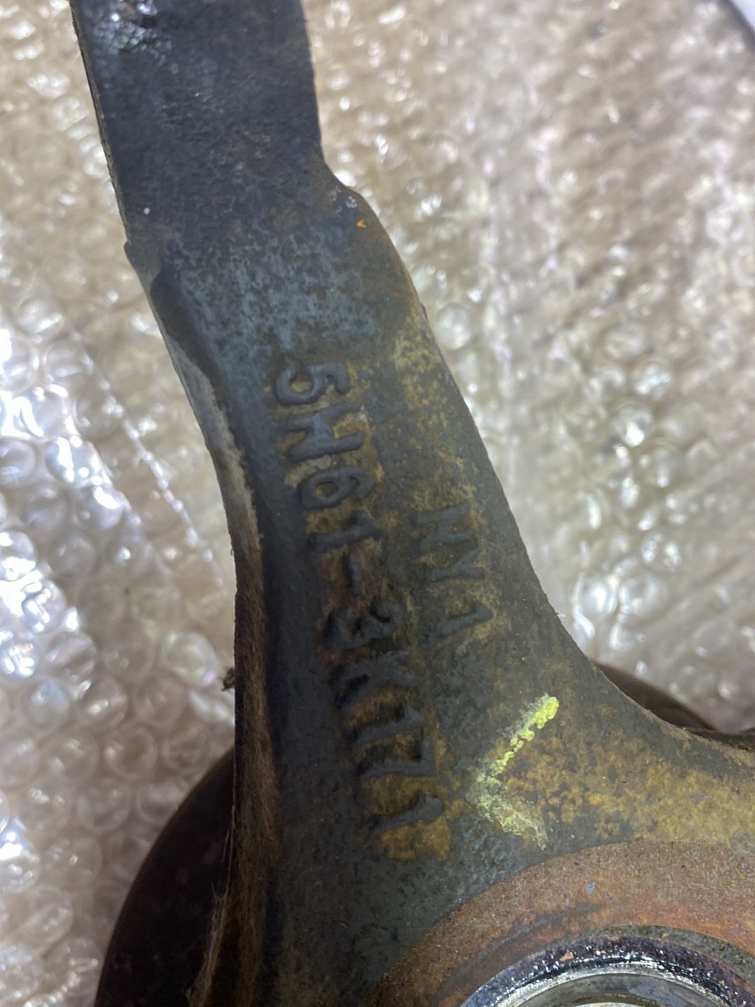2006 Mazda Axela- Left Front Steering Knuckle PN: see photos