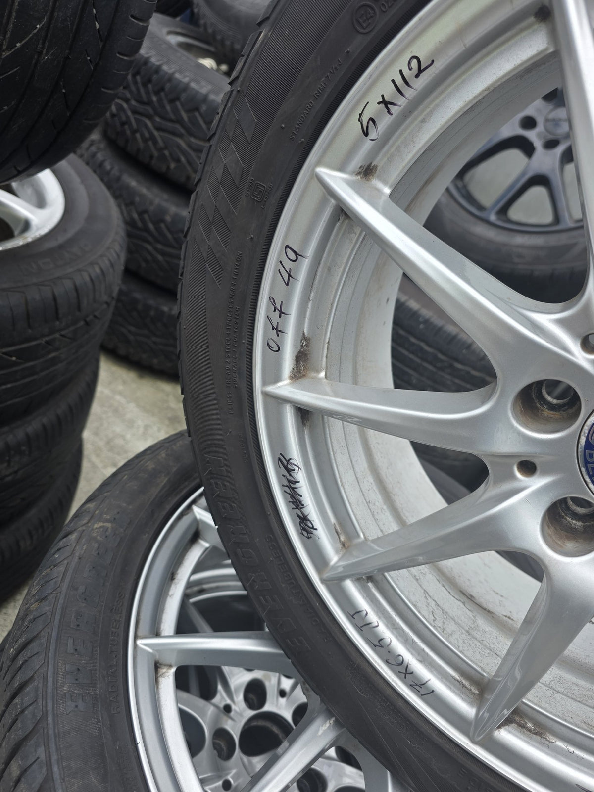 Mercedes Benz Mag Wheel Set 5x112 Stud Pattern/ Wheel Size 17x6.5 JJ/ Offset: 49