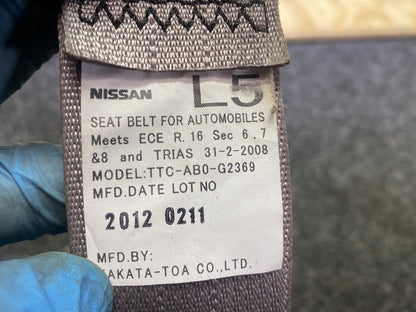 2012 Nissan March IV K13 K13 - Left Rear Seat Belt
