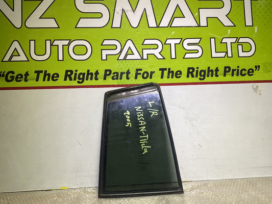 2005 Nissan Tiida- Left Rear Quarter Door Glass PN: see photos