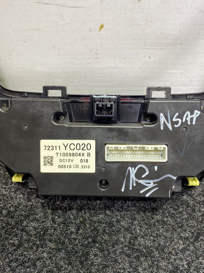 2010 Subaru Exiga YA9 - Heater/AC Controls
