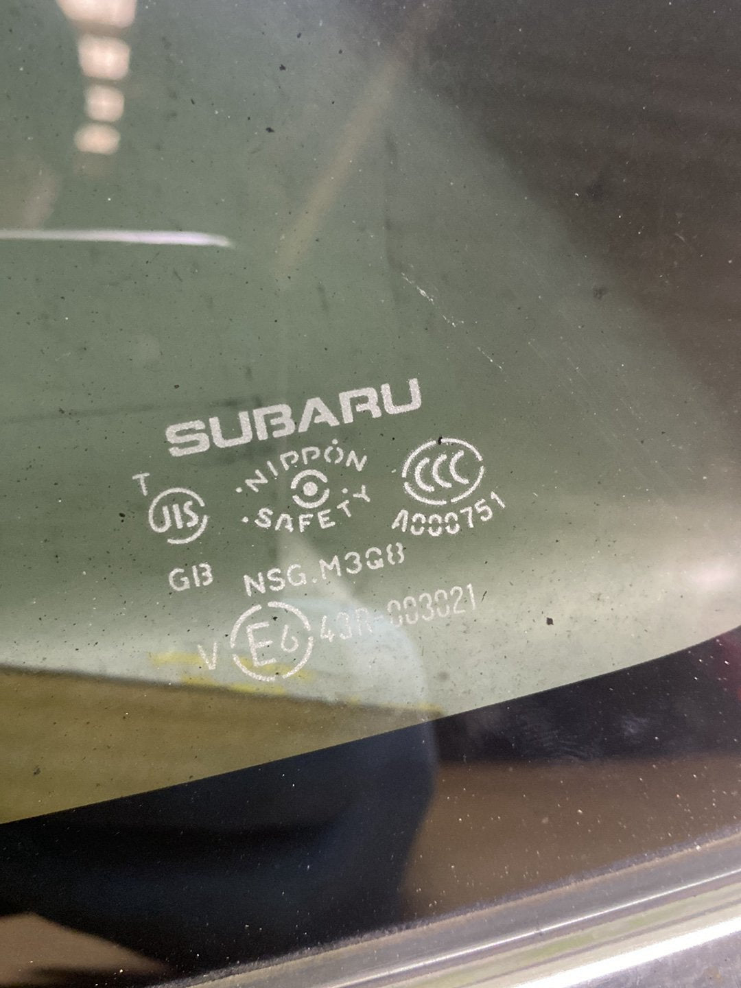2016 Subaru Outback- Left Rear Cargo Glass PN:
