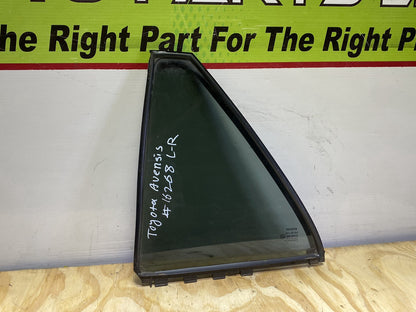 2005 Toyota Avensis AZT250 - Left Rear Quarter Door Glass
