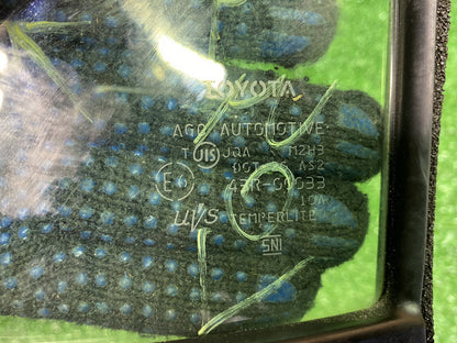 2013 Used Toyota Aqua NHP10 - Right Rear Quarter Door Glass PN: M2H3