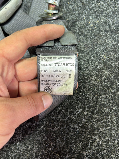 2005 Honda Accord-Accord CG7 ZVW30- Left Front Seat Belt PN: Model No TTC-AF8-HT022
