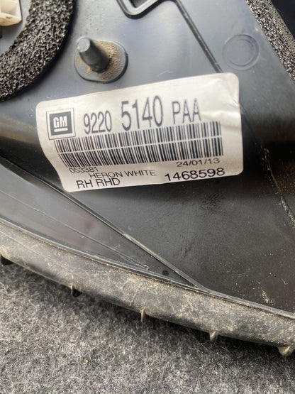 2010 Holden Commodore - Right Door Mirror PN: 3PIN