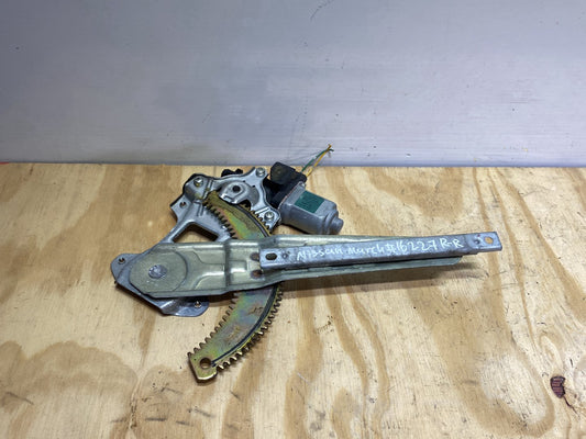 2010 Nissan March AK12 - Right Rear Window Regulator/Motor